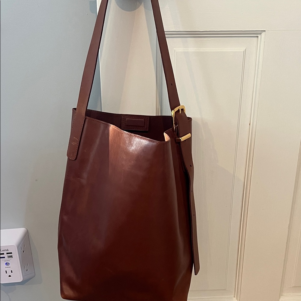 Madewell Rich Brown Leather Shoulder Bag